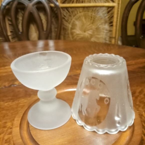 Frosted Glass Unicorn Fairy Lamp Tea Light - Picture 2 of 5